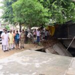 बीसलपुर रोड के किनारे पर बने नाले का लिंटर ढाह तुरंत पहुंचे कैंट विधायक