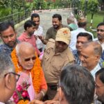 विश्वविद्यालय बनने के बाद शाहजहांपुर पहुंचे स्वामी चिन्मयानंद