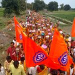 बदायूं के रियोनाई में 1008 कुंडीय दिव्य लक्ष्मी नारायण महायज्ञ को कलश यात्रा निकाली गई