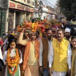 नवादा शेखान में 16वीं श्रीमद् भागवत कथा का भव्य शुभारंभ, 101 महिलाओं ने निकाली कलश यात्रा