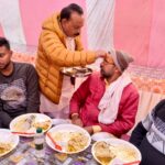 उझानी में पंचमुखी हनुमान मंदिर के वार्षिकोत्सव का प्रसादी,भंडारे के साथ समापन।