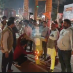 देश को शर्मसार करने वाले कांग्रेसियों के कृत्य के विरोध में युवा मोर्चा ने फूंका राहुल गांधी का पुतला