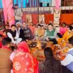 श्री राम नाम जागरण मंच की श्रीराम कथा के चतुर्थ दिवस हवन पूजन हुआ