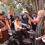 रामनाम की गूंज से गुंजायमान हुई नगरी,श्रीरामकथा से पूर्व निकली भव्य मोटरसाइकिल यात्रा