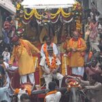 होली रामलीला में रावण वध बाद रामजी की निकली सवारी, हुई पुष्प वर्षा