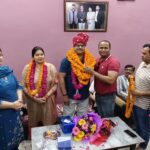 प्रदेश उपाध्यक्ष का शिक्षकों ने किया जोरदार स्वागत