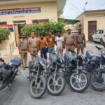 चोरी की 5 मोटरसाइकिलों सहित 3 शातिर चोर गिरफ्तार