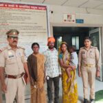 मिशन शक्ति टीम ने महिला को बच्चे सहित परिजनों से मिलाया