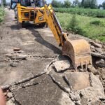 कैंट क्षेत्र में बीडीए ने दो अवैध कॉलोनियों पर चलाया बुलडोजर